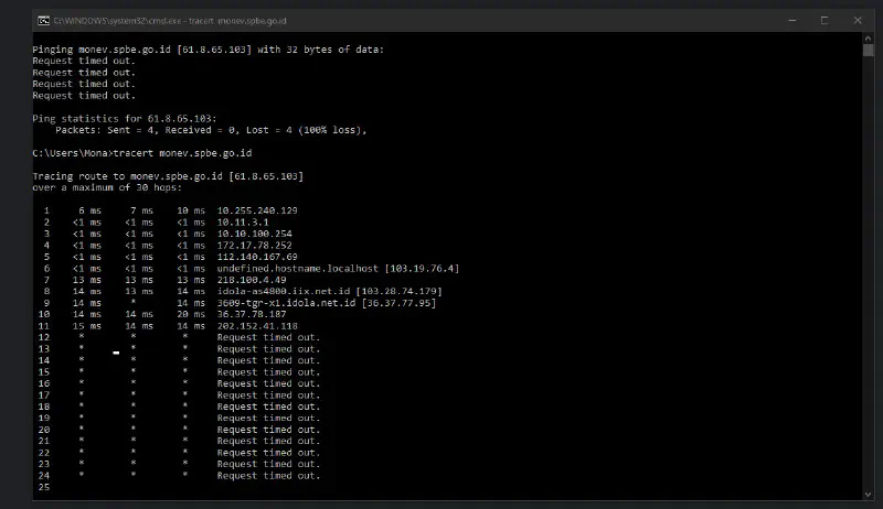 tracert