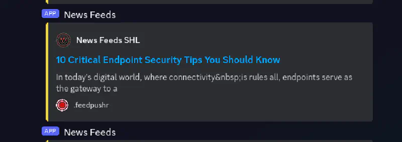 Update Newsfeed RSS to Discord