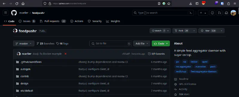 Repository Github Feedpushr