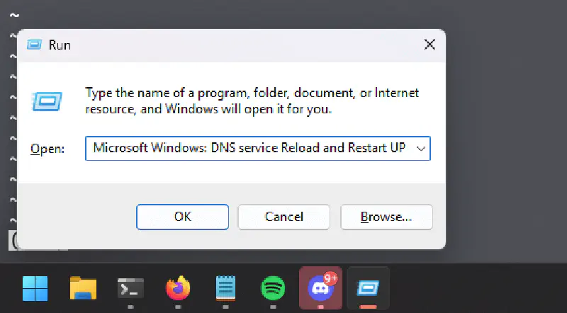 tampilan run saat di paste