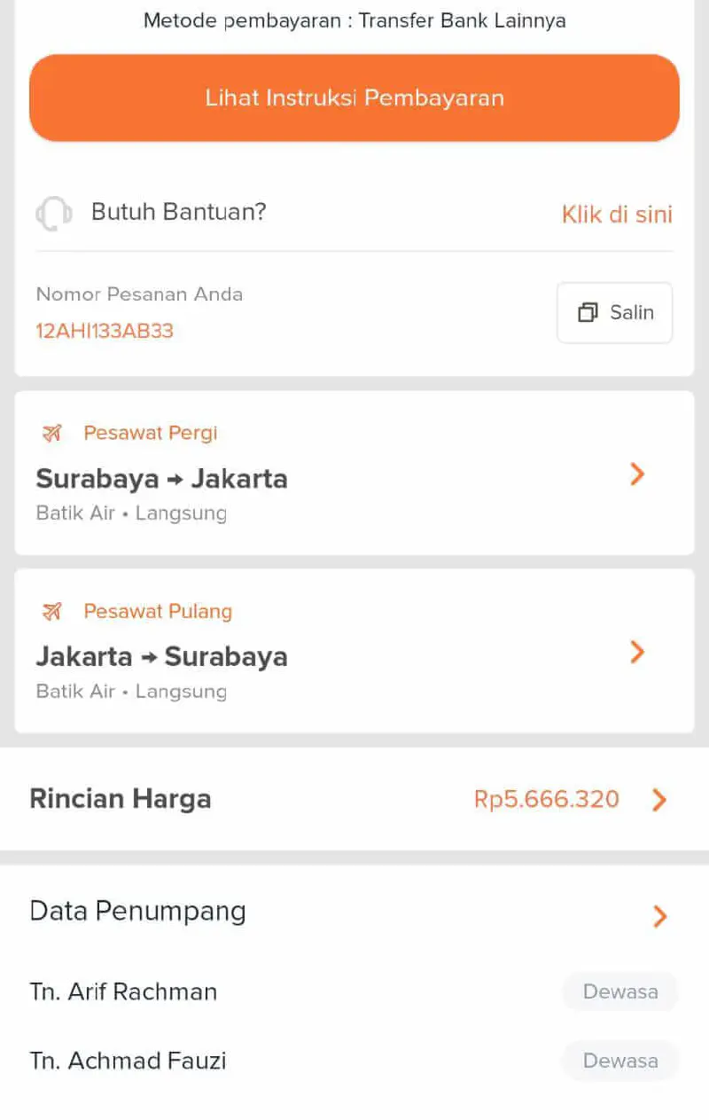 Detail bayar