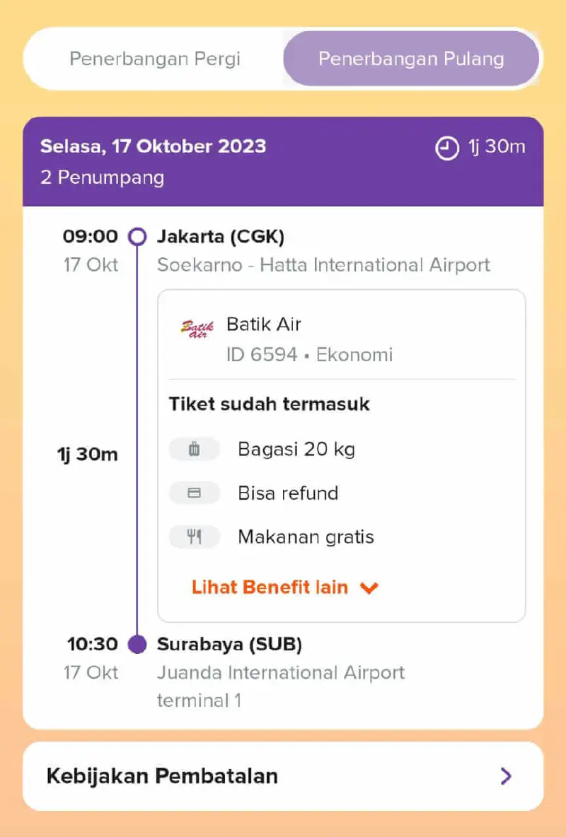 Tiket Pulang
