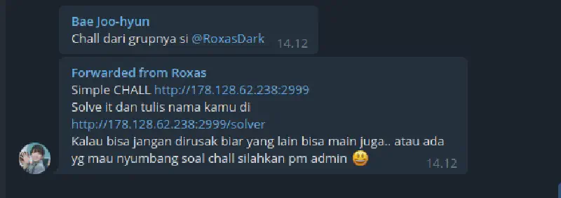 Penyelesaian Challenges Malang Hacker Link