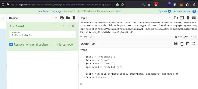 LFI read database connection