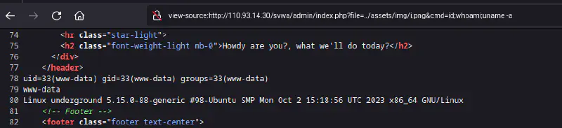 web shell from access log local file inclusion
