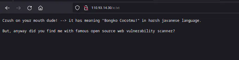 x txt file