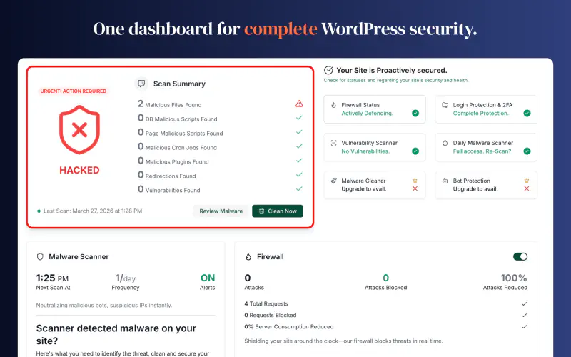 Malcare Security Plugin